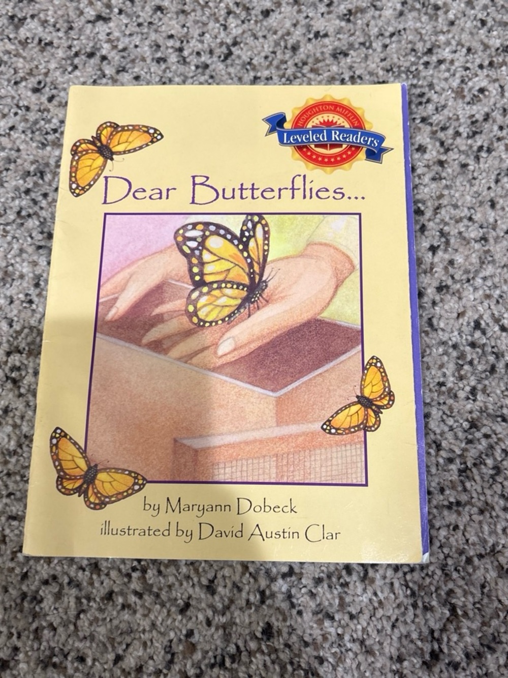 Dear Butterflies... Children's Book - Yellow Cover